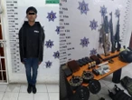 Cae ‘El Chamoy’, joven de 18 años que transportaba armas largas, lanzagranadas y explosivos 