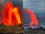 Volcan Kilauea entra en erupción; impresionantes fuentes de lava alcanzan 300 metros en Hawái