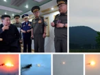 Corea del Norte prueba dos nuevos misiles de defensa aérea bajo supervisión de Kim Jong Un
