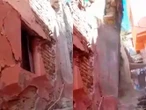 Captan colapso de una vivienda en el Centro Histórico de Guanajuato | VIDEO