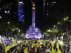 ¡Ángel de la Independencia se pinta de amarillo con tricampeonato de América!