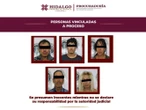 Vinculan a proceso a 5 que lesionaron con arma de fuego a ministeriales de Hidalgo