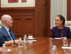 Sheinbaum recibe a Ben Horowitz en Palacio Nacional; hablan sobre desarrollo de IA