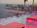 VIDEO: Muere hombre al caer al mar desde el crucero un crucero