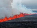 Volcán entra en erupción en Islandia: flujos de magma a través de fisura | FOTOS