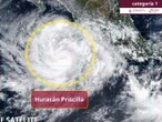 ‘Priscilla’ se convierte en huracán frente a las costas de Jalisco