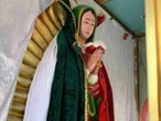 Roban la corona de la Virgen de Guadalupe en Santiago Miahuatlán, comunidad exige justicia 