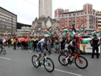 La Vuelta a España fue bloqueada por manifestantes propalestinos en etapa 11