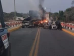 Reportan enfrentamientos y bloqueo carretero en San Ignacio, Sinaloa | FOTOS