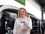 Maru Campos recorre estaciones del BRT-1 antes de su reactivación