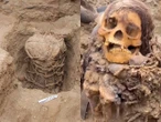 Cambiaban tubería y hallan momia de mil años de antigüedad en Perú | VIDEO