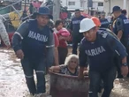 Semar apoya a afectados por inundaciones en Veracruz, Tamaulipas y Puebla
