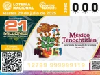 Lotería Nacional: Resultados del Sorteo Mayor 3980 del 29 de julio de 2025