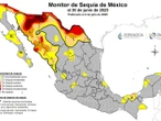 Lluvias por ciclones dan alivio a México: 4 estados salen de sequía severa