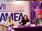 Pide magistrada Mónica Soto a magistradas de las Américas sororidad, unidad y relevo generacional preparado