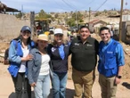 Maru Campos recorre zonas afectadas por fuertes lluvias en Chihuahua