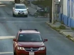 Captan en video choque donde murió repartidor de comida rápida