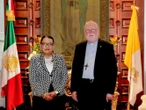 Rosa Icela Rodríguez agradece 'reunión fraterna y cordial' con Paul Richard Gallagher