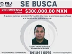 Ofrecen 300 mil pesos de recompensa por expolicía involucrado en asesinato de un menor