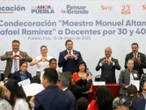 Armenta anuncia medidas para mejorar infraestructura y apoyo al magisterio poblano 