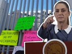 Sheinbaum descarta afectación a operaciones del SAT por protestas de trabajadores