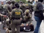 VIDEOS: Manifestantes latinos se enfrentan a agentes de Migración en jornada violenta en Los Ángeles