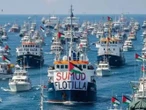 Parte de la Flotilla Sumud continúa su avance hacia Gaza pese a Israel