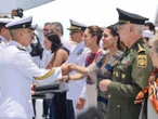 Evelyn Salgado y la presidenta Claudia Sheinbaum conmemoran el Día de la Marina