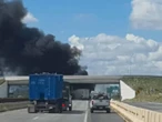 Pipa choca contra tráiler en Apodaca; autoridades atienden la emergencia | VIDEO