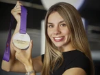 Alegna González, feliz de cumplir el objetivo