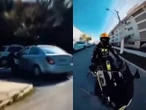 ¡Héroe en moto! Hombre persigue a conductora que atropelló a anciano y huyó