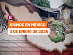 Sismo hoy 3 enero 2025 México. Últimas noticias temblores, microsismos