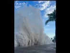 ¡Impresionantes! Así lucen las olas en el malecón de Puerto Vallarta