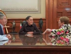 Claudia Sheinbaum se reúne con Michelle Bachelet en Palacio Nacional 