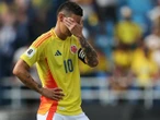 James Rodríguez se lamenta tras partido con Colombia