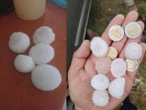Granizos del tamaño de pelota de golf destruyen techos en Pachuca