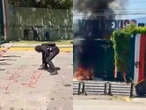 Atacan Normalistas de Ayotzinapa cuartel militar en Iguala