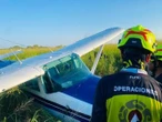 Avioneta con tres tripulantes sufre aterrizaje forzoso en rancho de Tamaulipas