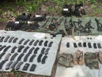 Aseguran arsenal en Uruapan, Michoacán