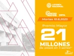 Lotería Nacional: Resultados del Sorteo Mayor 3974 del 10 de junio de 2025