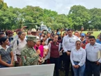 Montiel recorre zonas afectadas en Puebla junto a Sheinbaum 