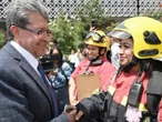 Realizan simulacro en San Lázaro; Monreal llama a atender medidas de protección civil