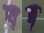 ¡Inédito! Encapuchado roba el balón en plena Final