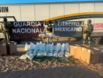 Guardia Nacional y Ejército aseguran 13.5 kilos de metanfetamina valuados en 3.5 mdp