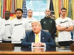 Trump sonroja a los de la Juve al hablarles de la guerra y mujeres trans