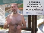 Alcalde desafíó al gobierno de Galicia... en traje de baño para meterse en unas termas prohibidas