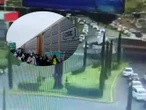 Difunden video de choque de ferrocarril y autobús en Atlacomulco