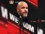 Erik ten Hag es nuevo técnico de Bayer Leverkusen