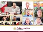 Titular de Gobernación sostiene una reunión con los secretarios de Gobierno de la frontera norte