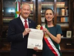Claudia Sheinbaum recibe cartas credenciales de cinco embajadores, entre ellos el de EU